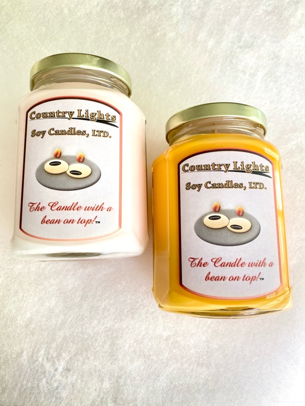 2 New Soy Candles Large Jars 12oz Made in USA Natural